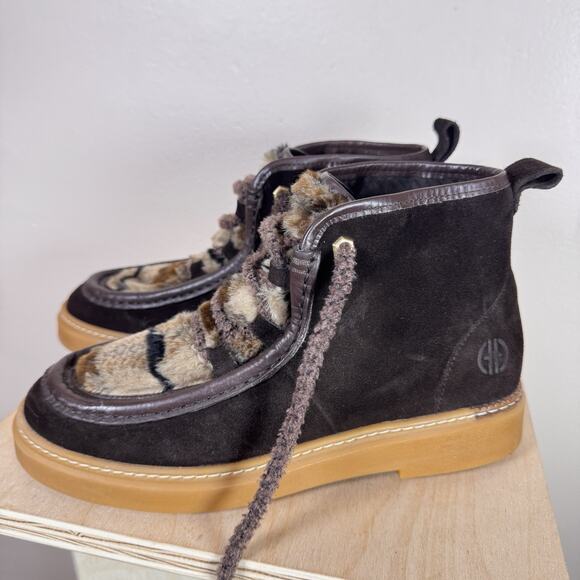 Cole Haan Womens Chaka Bootie All Day Summit Brown Lace Up Ankle Size 7.5 - Picture 3 of 8